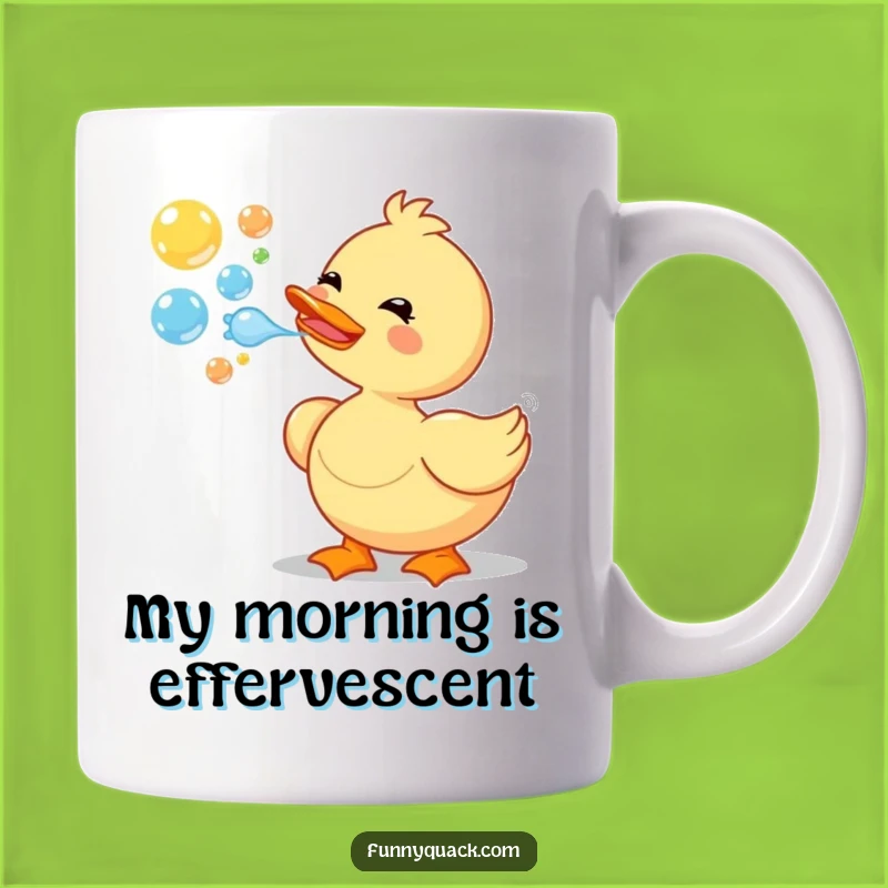 Funny Duck Bubbles Mug: A Delightful Cartoon Character Gift for Bubble Lovers