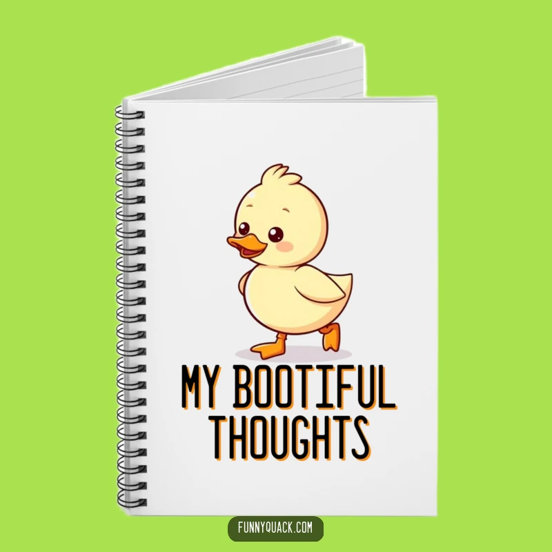 Funny Kawaii Duck Boots Notebook: Jot Down Fun with Waddling Enthusiasm